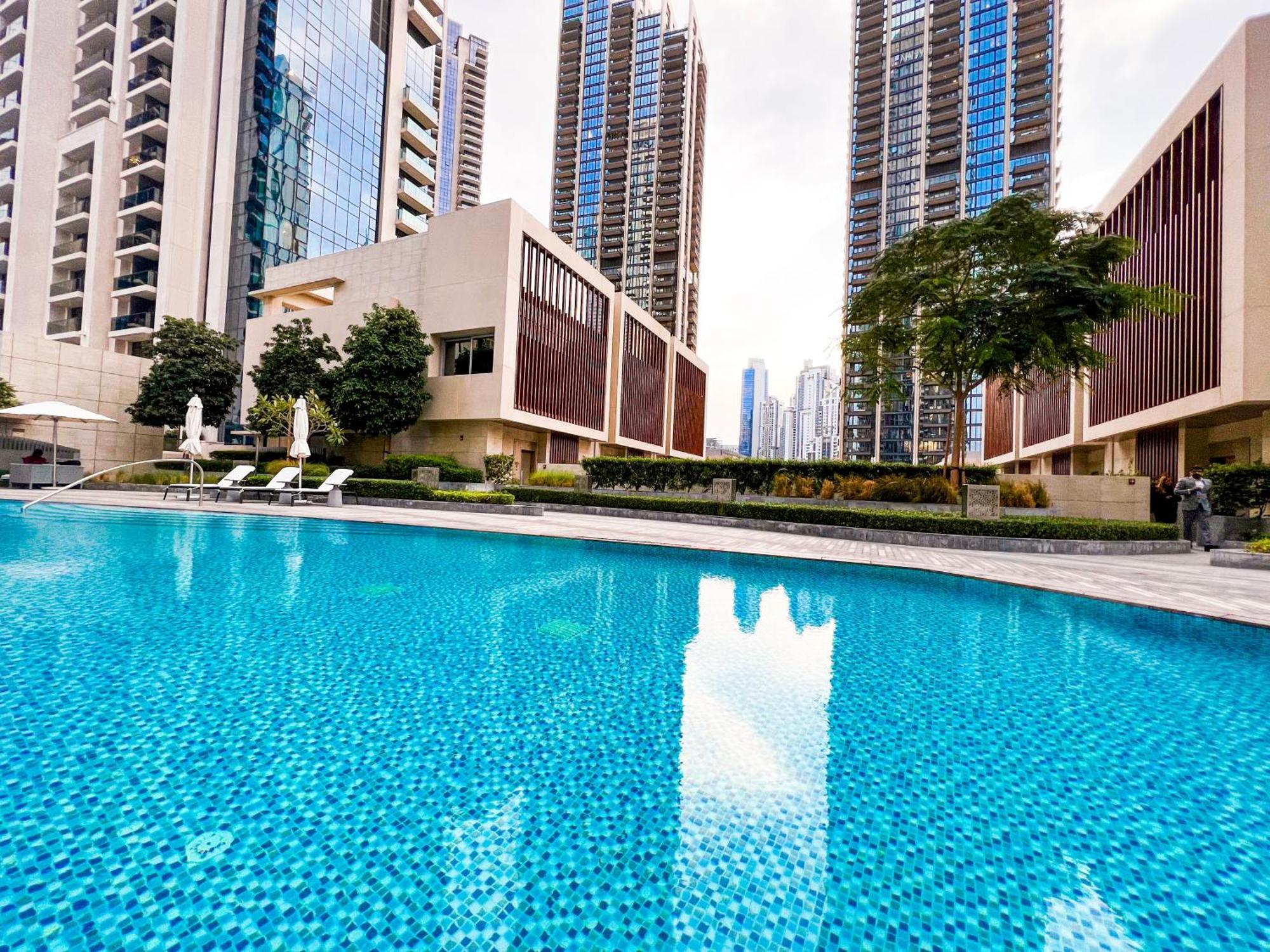 Downtown Luxury - Stunning Burj Khalifa & Sea View - 5 Minutes Walk To Dubai Mall Dış mekan fotoğraf