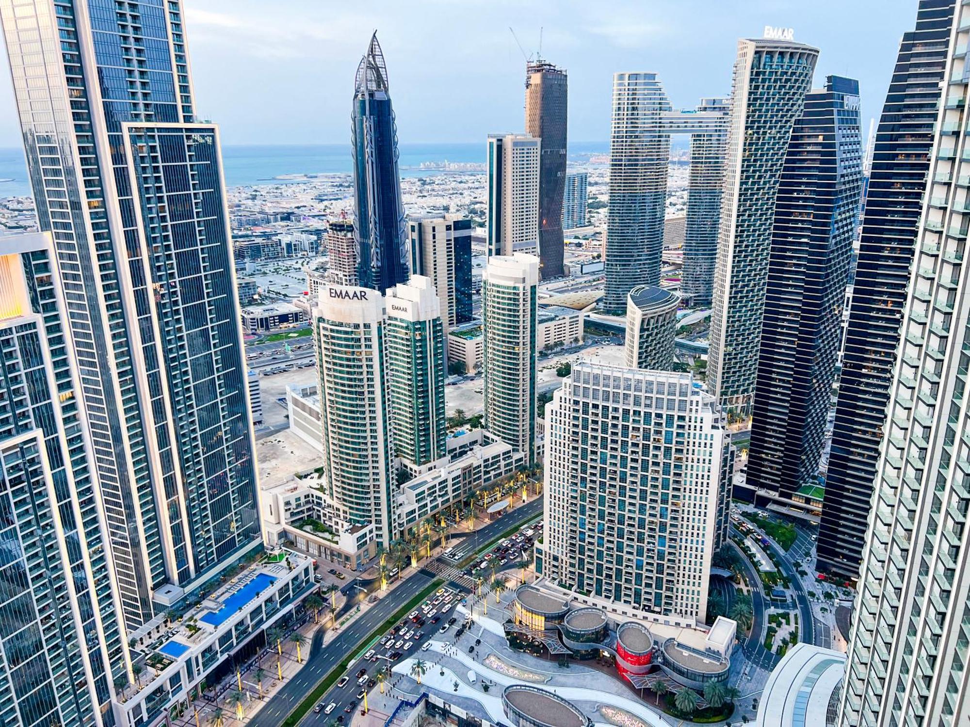 Downtown Luxury - Stunning Burj Khalifa & Sea View - 5 Minutes Walk To Dubai Mall Dış mekan fotoğraf